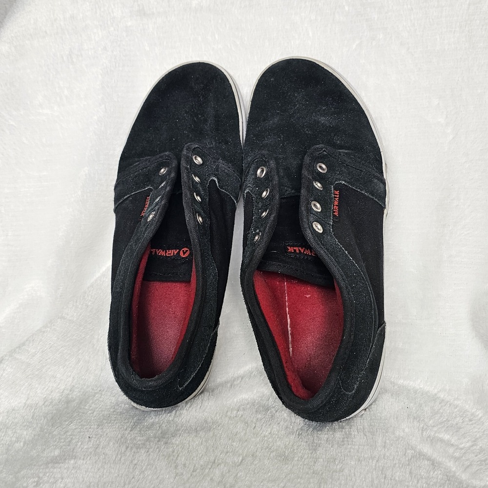Airwalk Skater Shoe Mens 6 Red Black Sneaker‎ Shoes *No Laces* Classic Retro Y2K